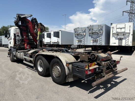 自卸卡车 SCANIA G480 6X2 ABROLLER MIT KRAN  ,RETARDER, EURO 5, SCHROTTGREIFER