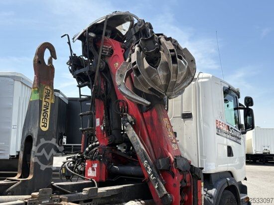 自卸卡车 SCANIA G480 6X2 ABROLLER MIT KRAN  ,RETARDER, EURO 5, SCHROTTGREIFER