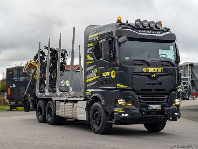 Truk pengangkut kayu MAN TGX 33.510 6X4 Loglift F125 ZT 93, MIETEN?