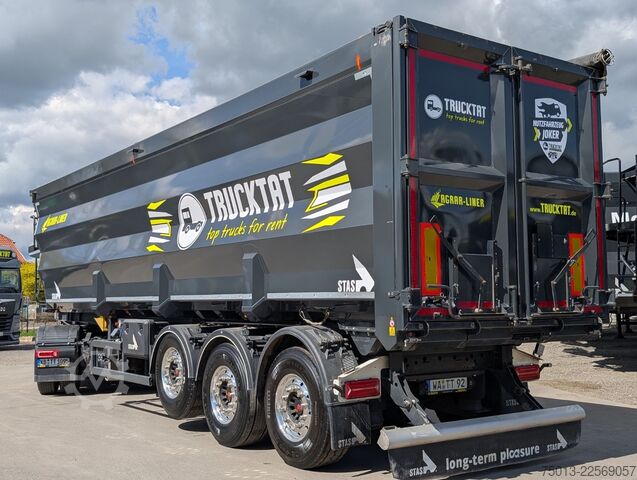 Trailer truk bak jungkit STAS 55 cbm HardoX AGRAR,  7 to. leer, Kombitüren