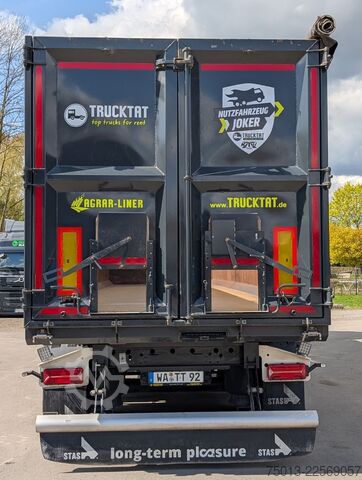 Trailer truk bak jungkit STAS 55 cbm HardoX AGRAR,  7 to. leer, Kombitüren