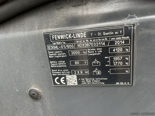 电动四轮叉车 Linde E30HL-01/600
