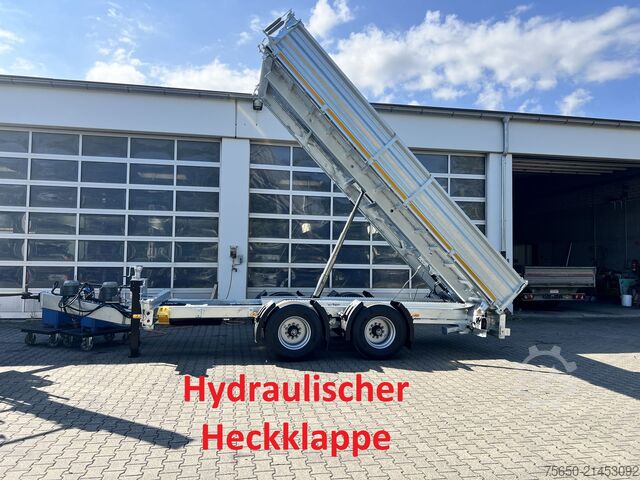自卸式拖车 Möslein TTD 19 B  19 t Tandemkipper- Tieflader hydraulischer Klappe Breitbereifung
