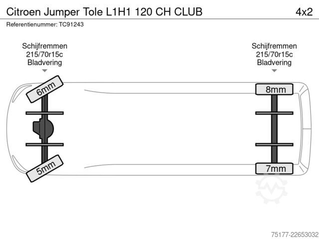 Panel kombi Citroën Jumper Tole L1H1 120 CH CLUB