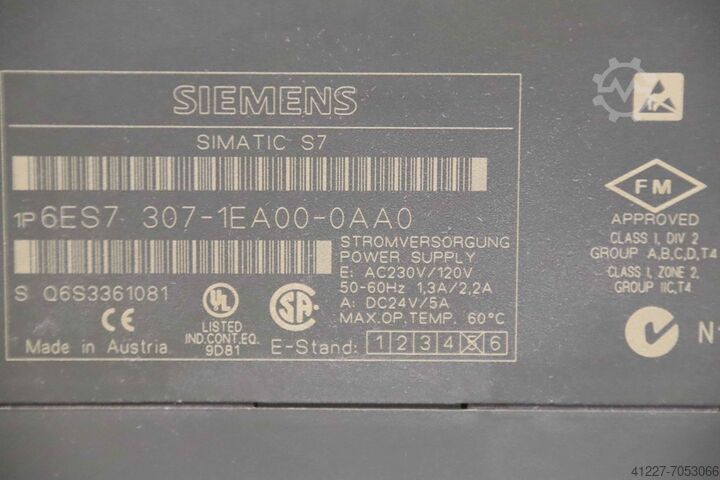 Power supply Siemens 6ES7 307-1EAOO-OAAO