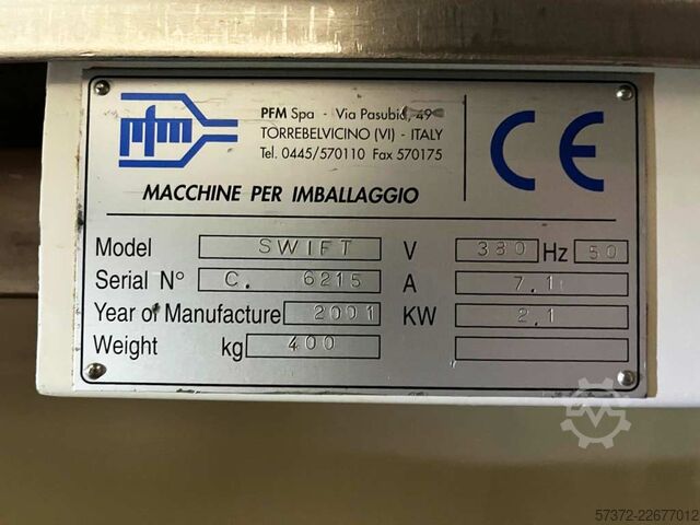 Yatay form dolum ve kapatma makinesi Pfm Spa Swift