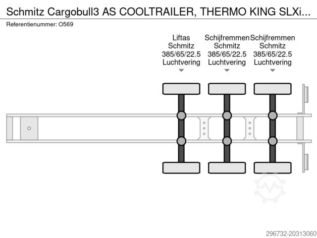 Kølet/frosset transport Schmitz Cargobull 3 AS COOLTRAILER, THERMO KING SLXi SPECTRUM D+E...