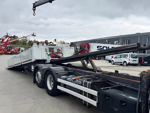 Vehículo de recuperación DAF CF 75.310 SCHUIFPLATEAU+LAADKRAAN TOPSTAAT