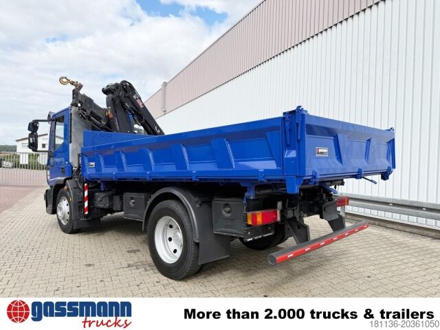 Самосвален камион Iveco EuroCargo ML120E28K 4x2 mit Kran Hiab XS088 ES-3