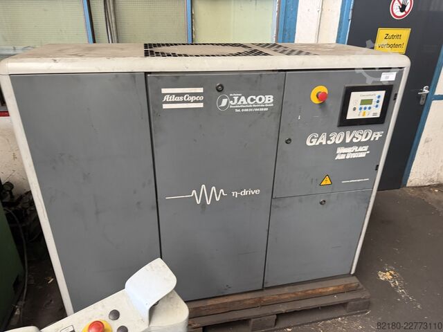 Vijačni kompresor 30 kW Atlas Copco GA 30 VSD FF