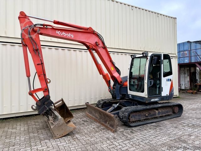 Miniekskavaator KUBOTA KX080-3 / 2006 BJ / Deutsche Maschine