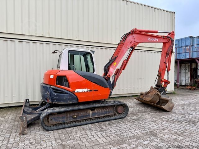 Mini bager KUBOTA KX080-3 / 2006 BJ / Deutsche Maschine