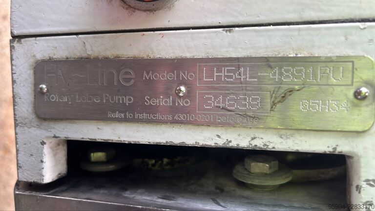 Rotaciona klipna pumpa PPM Rotary Lobe Pump LH84L - 4981 PU