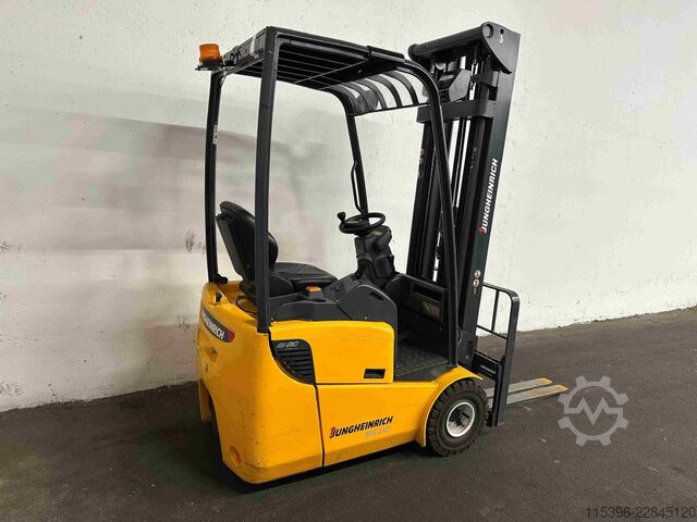 Elektrisk 3 -hjulet gaffeltruck Jungheinrich EFG 110 - TRIPLEX 5,5 m