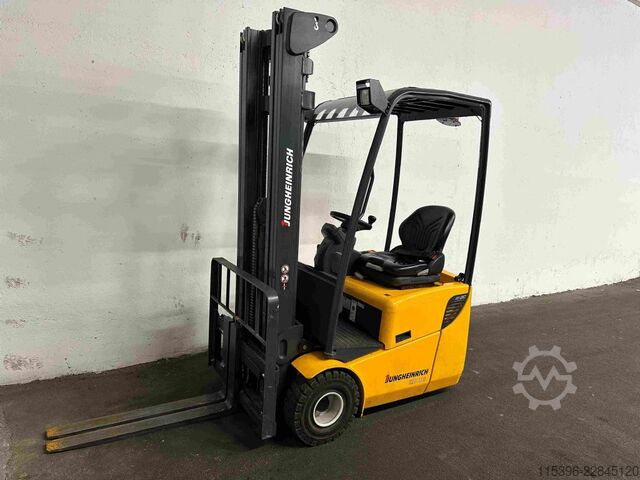 Elektrisk 3 -hjulet gaffeltruck Jungheinrich EFG 110 - TRIPLEX 5,5 m