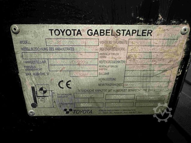 Diesel gaffeltrucks Toyota 40-8FD50N - TRIPLEX 5 m