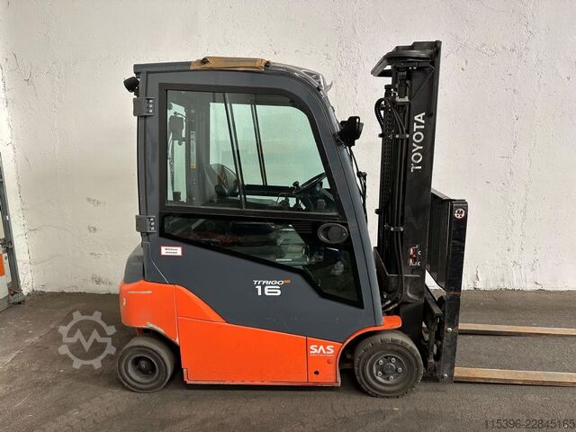 Elektrisk 4 -hjulet gaffeltruck Toyota 8FBM16T - FREIHUB-MAST !!!