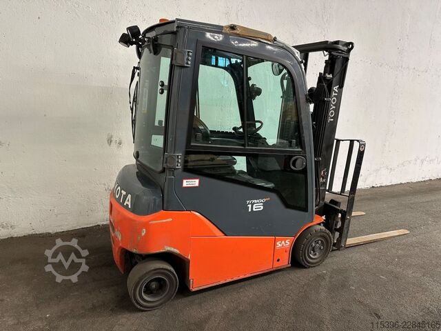 Elektrisk 4 -hjulet gaffeltruck Toyota 8FBM16T - FREIHUB-MAST !!!