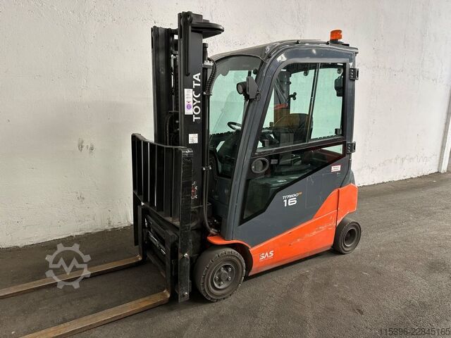Elektrisk 4 -hjulet gaffeltruck Toyota 8FBM16T - FREIHUB-MAST !!!