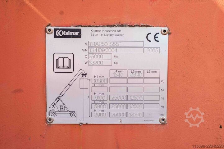 Full Container Reachstacker Kalmar TRA250-S55F (RT240) - 4x4 - with CE !!!