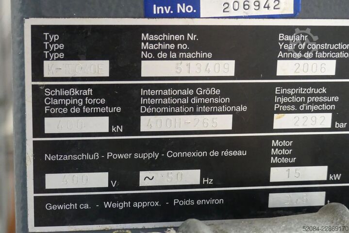  FERROMATIK MILACRON K-TEC 40