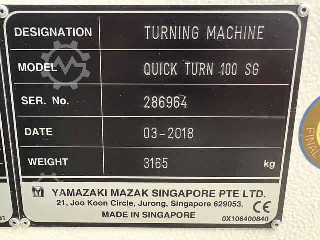 ืืืจืื CNC Mazak SMOOTH QUICK TURN 100 SG