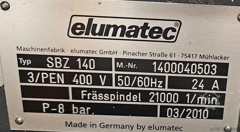 Elumatec SBZ 140 가공 센터 Elumatec SBZ 140