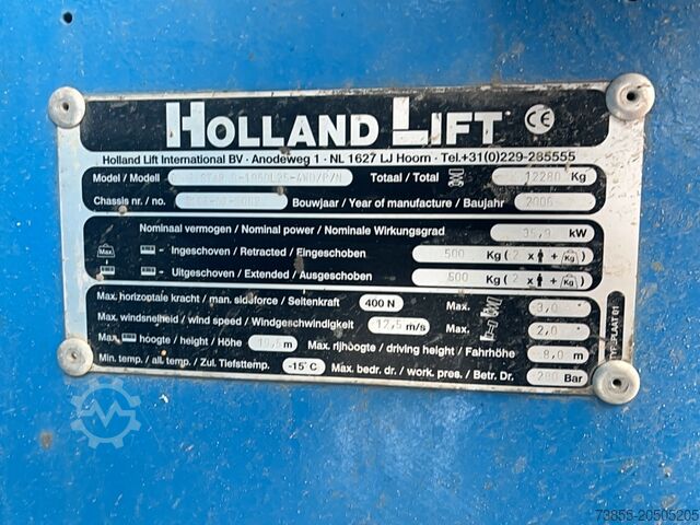 שולחן להרים מספריים Holland-Lift B195-DL25 (21m)