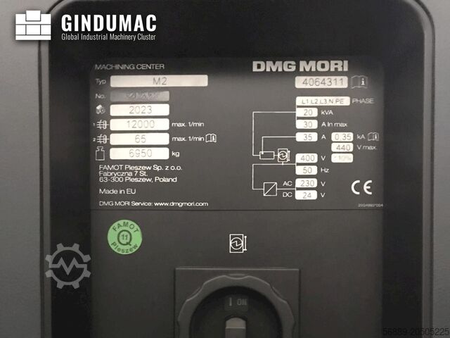 מרכז עיבוד שבבי אנכי DMG MORI M2