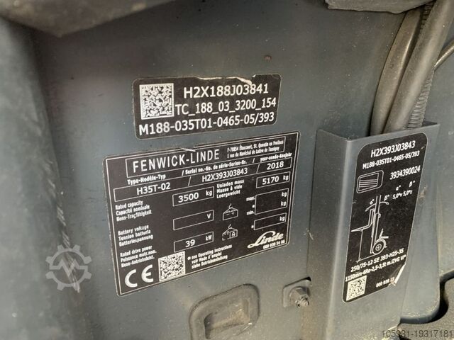 LPG vysokozdvižné vozíky Linde H35T-02