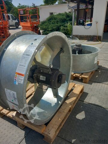 Осьовий канальний вентилятор високого тиску 32000 м3/год Nuaire SC1000LC4KGX-0JM6 32000m3/h 420pa 1000mm  7,5kw