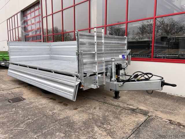 自卸式拖车 Möslein TTD 19 AB  19 t Tandemkipper Tieflader, Breitbereifung Aufsatzbordwänden-- Neufahrzeug --