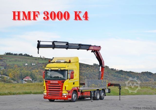 Scania R 400 Pritsche 6,50m +HMF 3000K4/FUNK*TOPZUSTAND