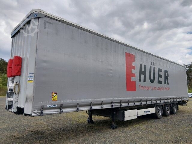 åben sættevogn med presenning Krone SDP 27 eLG50-CS MEGA Liftachse Duomatic
