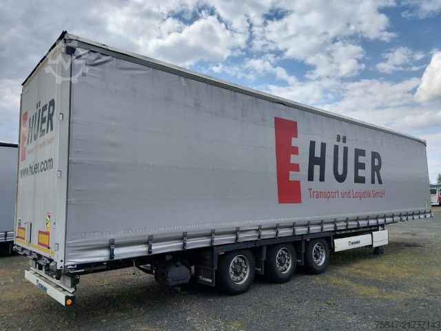 åben sættevogn med presenning Krone SDP 27 eLG50-CS MEGA Liftachse Duomatic