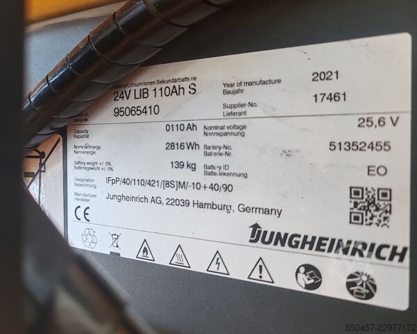 Carretilla elevadora baja Jungheinrich EJE 116 li-ion
