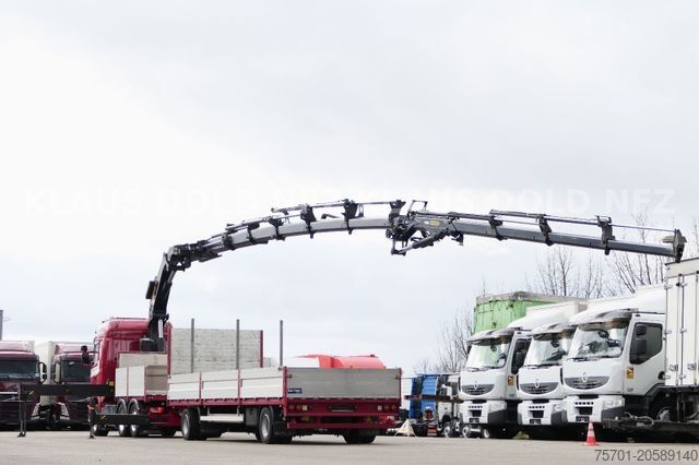 Camion plateau SCANIA R500 Pritsche Kran Baustoffanhänge