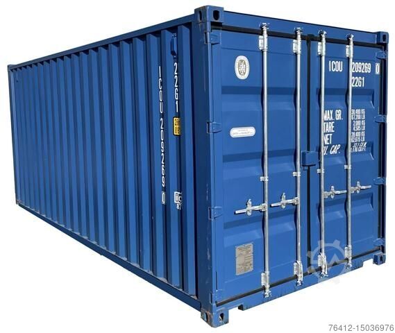 A1 Container 20 Fuß Lagercontainer 5010 Enzianblau