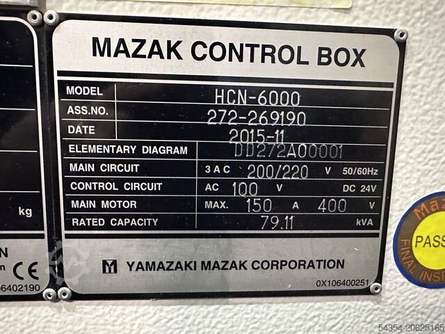 Horizontálne obrábacie centrum Mazak HCN-6000