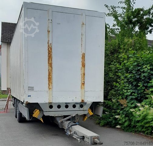 Open trailer with tarp  Tandem Schiebeplane*7,3 m*18 Pal.*2 to LBW*Alus