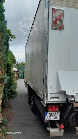 Open trailer with tarp  Tandem Schiebeplane*7,3 m*18 Pal.*2 to LBW*Alus