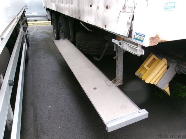 Open trailer with tarp  Tandem Schiebeplane*7,3 m*18 Pal.*2 to LBW*Alus