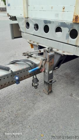 Open trailer with tarp  Tandem Schiebeplane*7,3 m*18 Pal.*2 to LBW*Alus