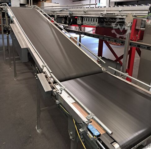 Nastro inclinato, nastro di pendenza con nastro di alimentazione... Transnorm 6100 ( 800 + 4650 + 560 ) -600-500
