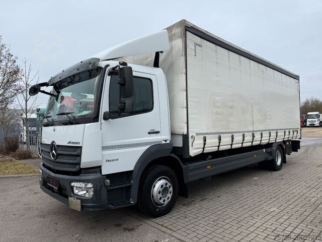 Tentinė platforma sunkvežimis MERCEDES-BENZ Atego 1524 L Pritsche+Plane+LBW/Klima