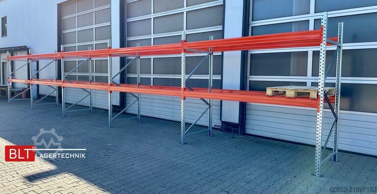 Rak industri berat ca.14 lfm. Palettenregale H: 250cm Fachlast: 3000 kg , 45 Palettenplätze