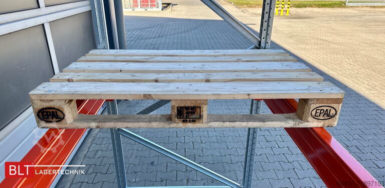 Rak industri berat ca.14 lfm. Palettenregale H: 250cm Fachlast: 3000 kg , 45 Palettenplätze