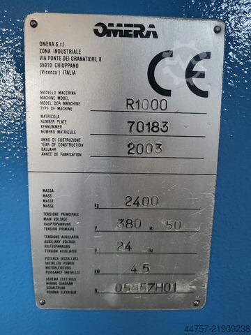 Makineri për formim / prerje OMERA  Umform Beschneide maschine R1000