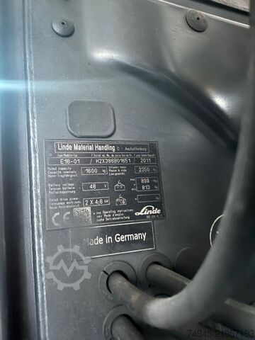 Elektrický 3kolový vysokozdvižný vozík Linde E16-01