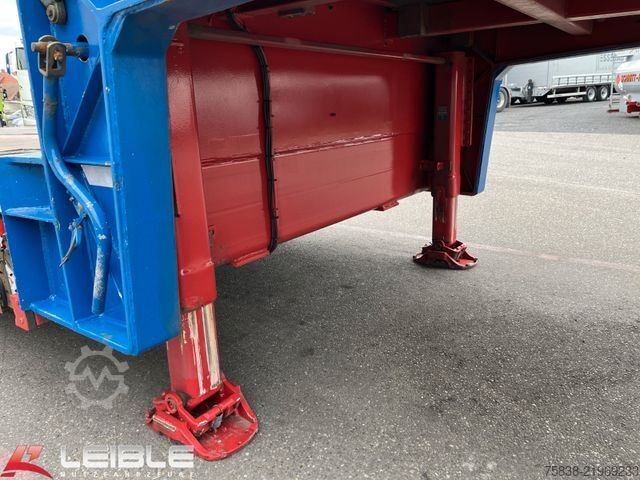 Low loader semitrailer MEUSBURGER MTS-4*48t Tieflader*3+4.Lenkachse*Ladehöhe 0,87